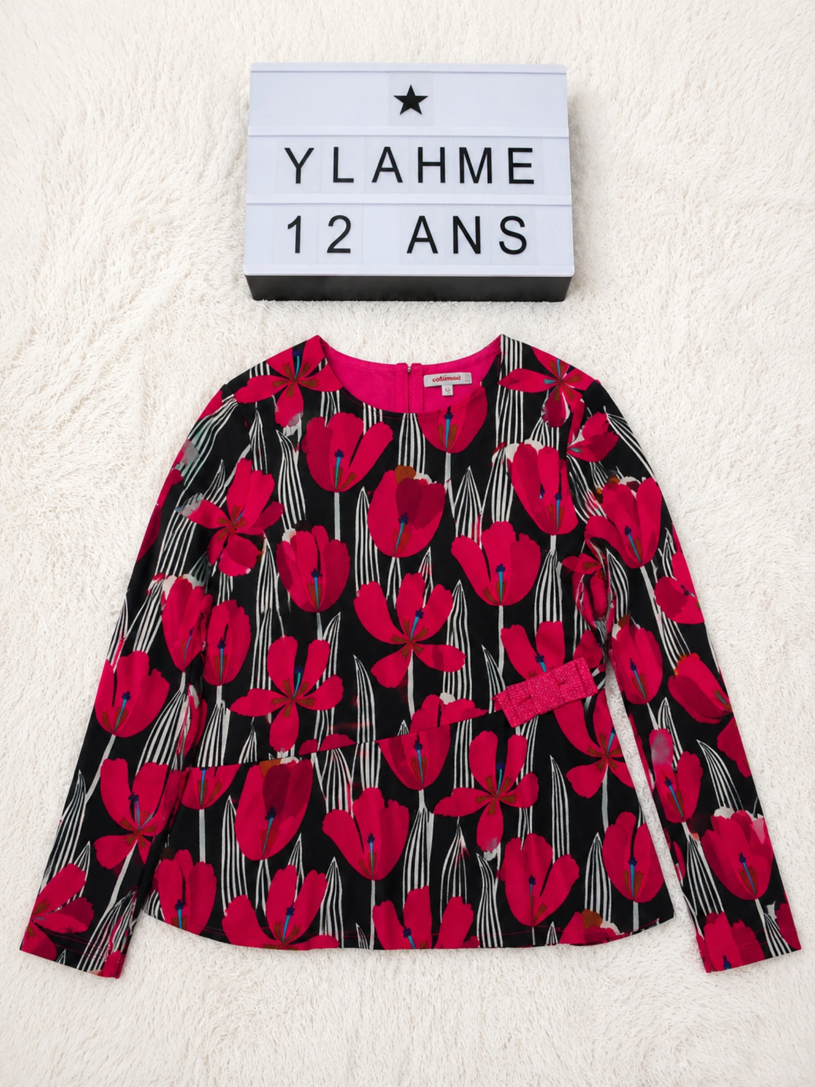 Blouse Catimini imprimé fleuri 12 ans 👒